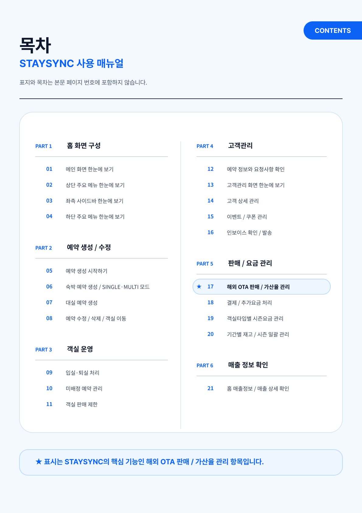 PMS 매뉴얼 1페이지